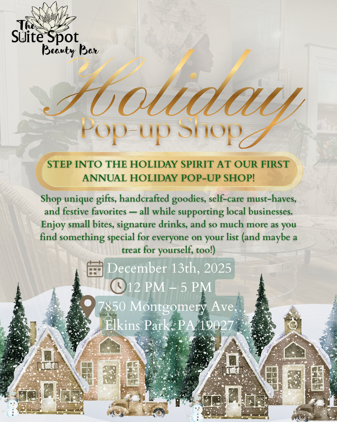 Holiday Pop Up Shop Flyer